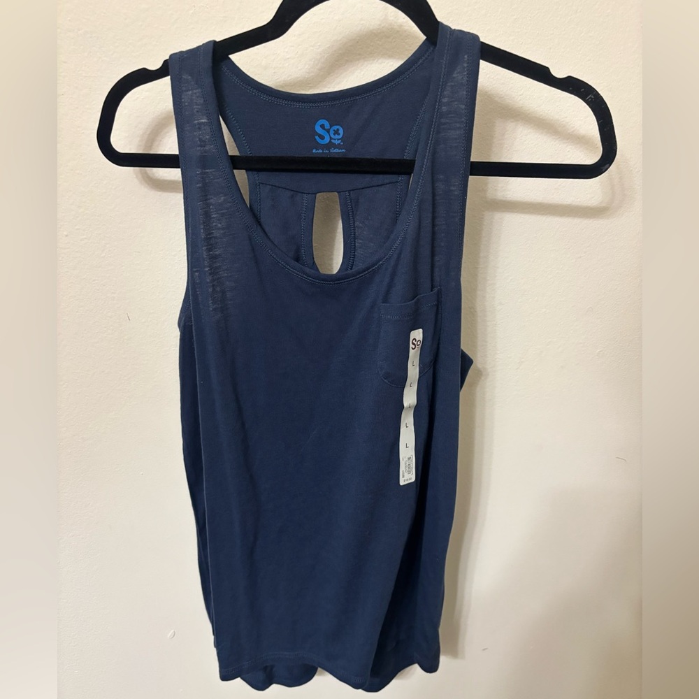 SO Navy Blue Tank Top